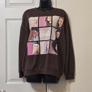 Mattel Barbie Pink Logo Brown Apparel